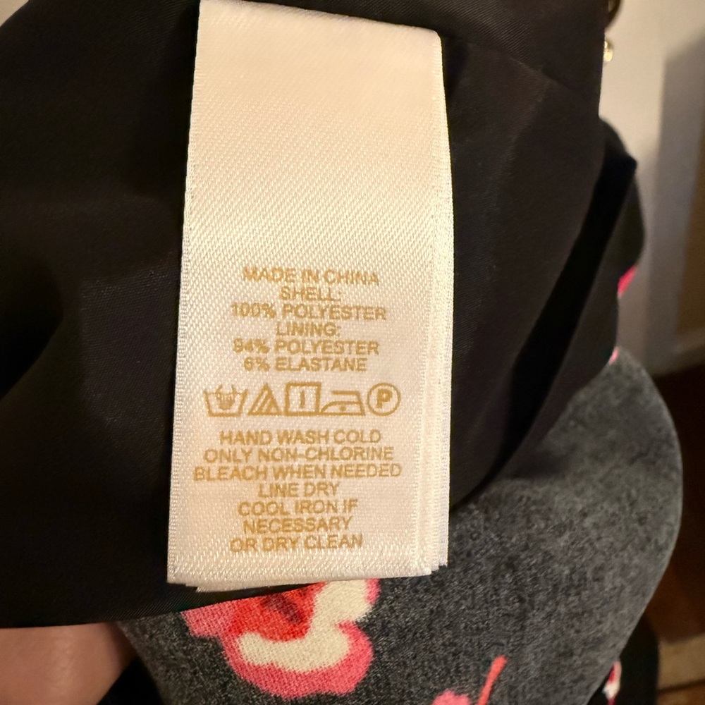 NWT- floral Kate Spade Black Dress - Picture 4 of 5